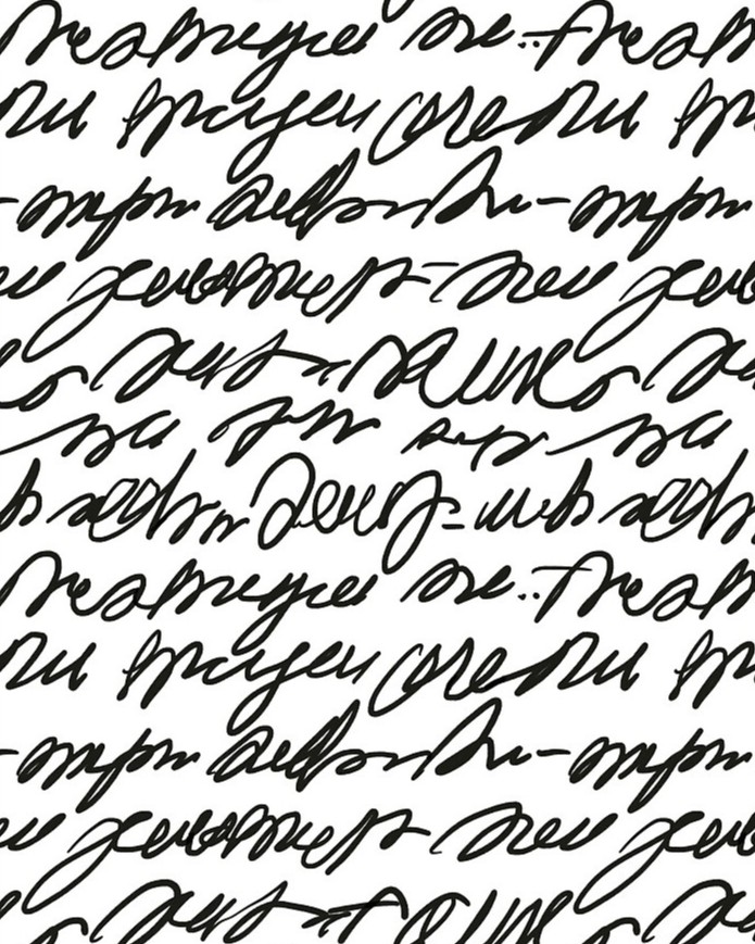 Asemic example: dense looping cursive